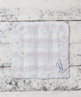 イニシャル刺繍ミニタオル
